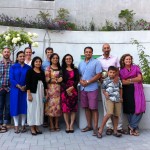 Nepali emergency physicians, UBC GEMI members, and family at a welcome dinner hosted by Dr. Afshin Khazei in Vancouver.